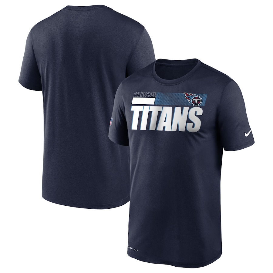 Men's Tennessee Titans 2020 Navy Sideline Impact Legend Performance T-Shirt
